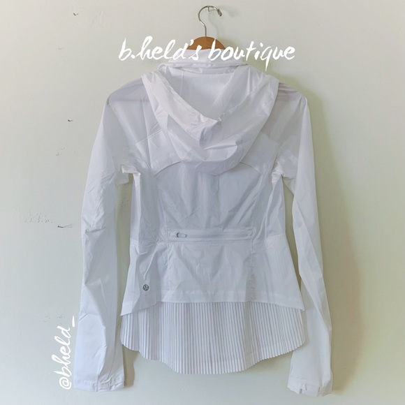 lululemon Goal Smasher Jacket in White Neutral Size 6 Brand New NWT - Picture 11 of 16